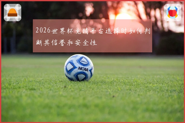 2026世界杯竞猜平台选择时如何判断其信誉和安全性